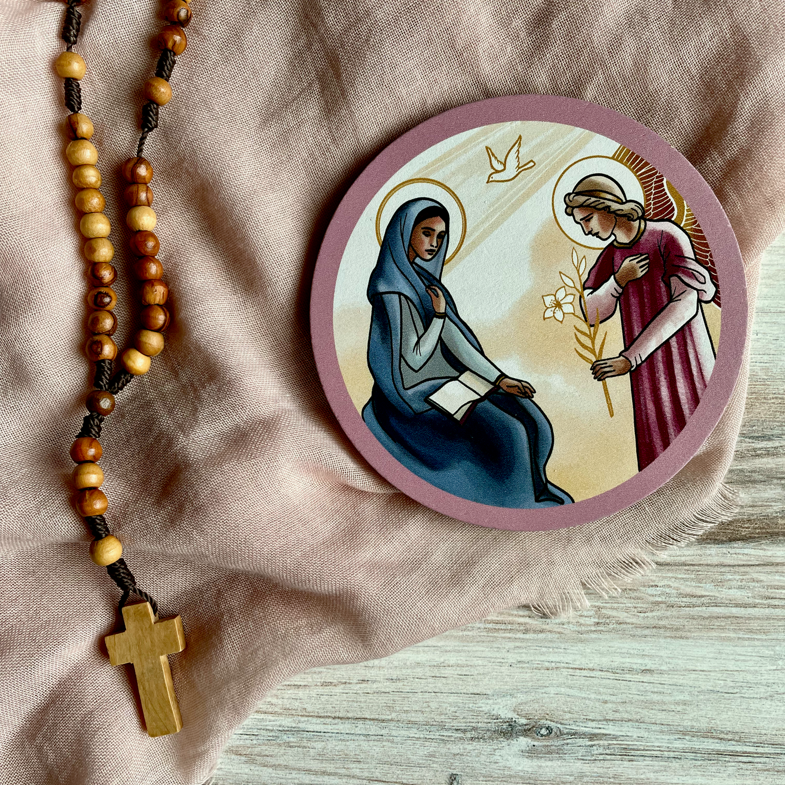 Mysteries of the Rosary Reflection Disc Set