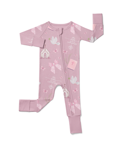 Bible is Our Compass Bamboo Footed Onesie Pajama