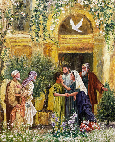 Joyful Mysteries of the Rosary Art Prints "The Finding in the Temple"