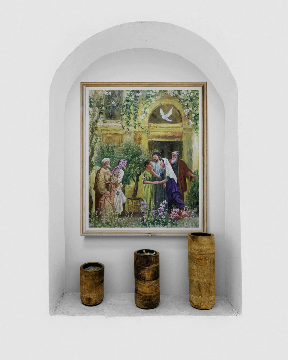 Joyful Mysteries of the Rosary Art Prints "The Finding in the Temple"
