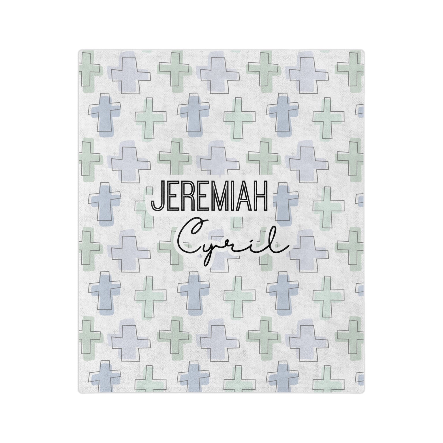 Personalized Rooted in Faith Minky Blanket