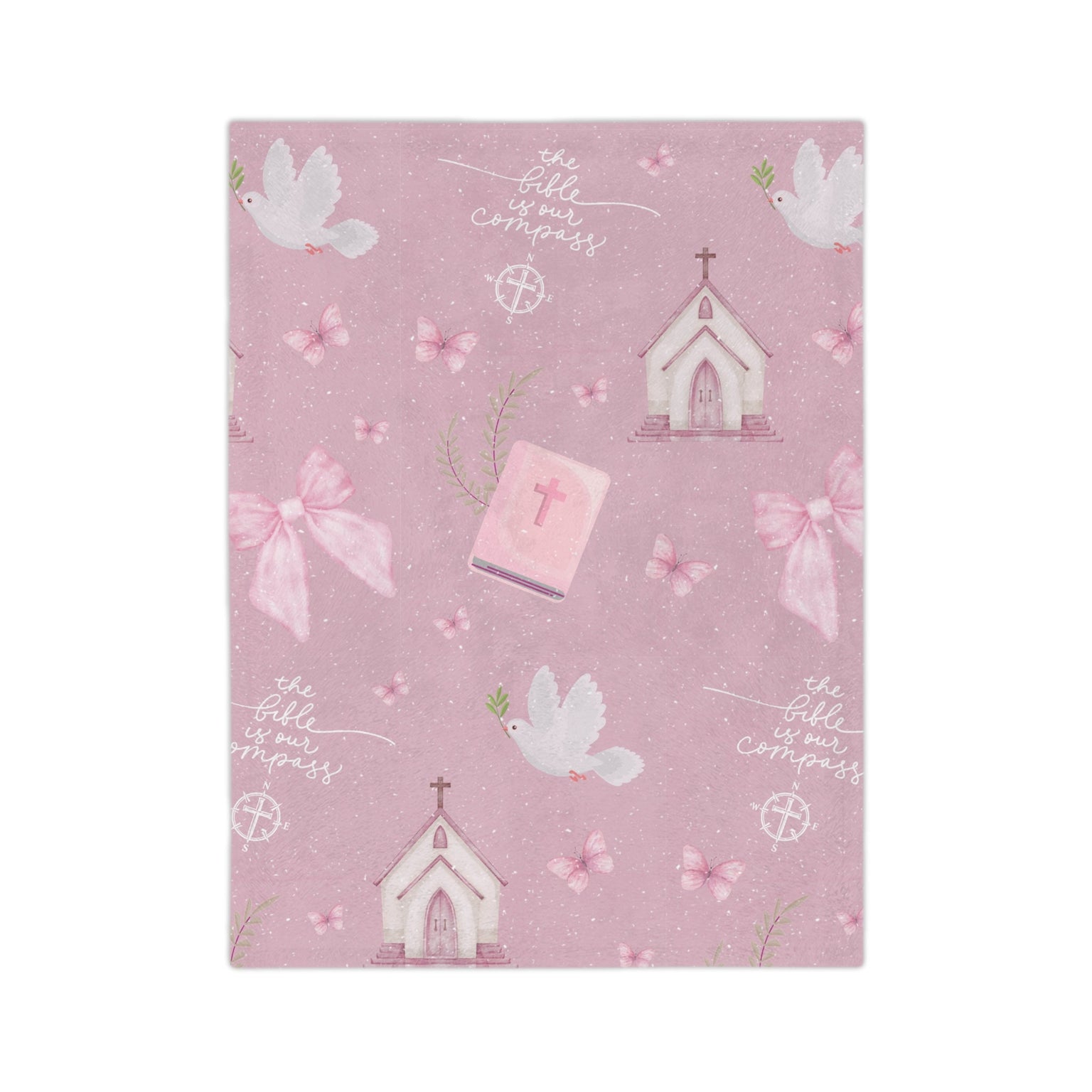 Bible is Our Compass Minky Blanket