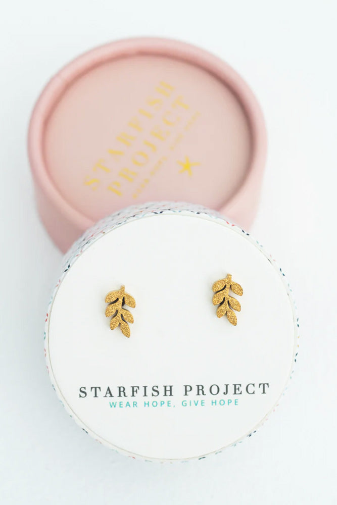 Fair-Trade Gold Grafted-In Earrings