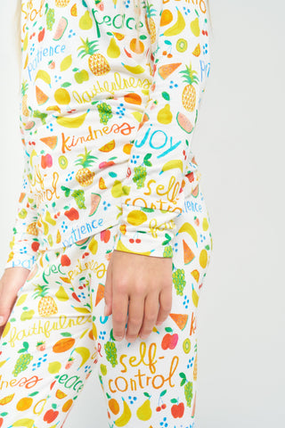 Fruit of the Spirit PJ Long Sleeve & Pants Set Bamboo