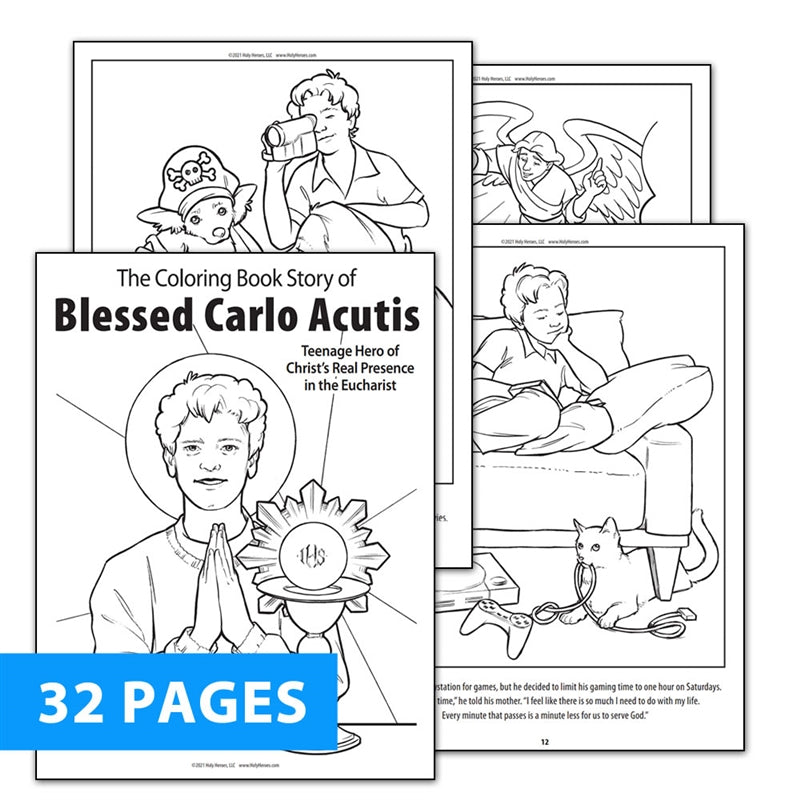 Blessed Carlo Acutis Coloring Book
