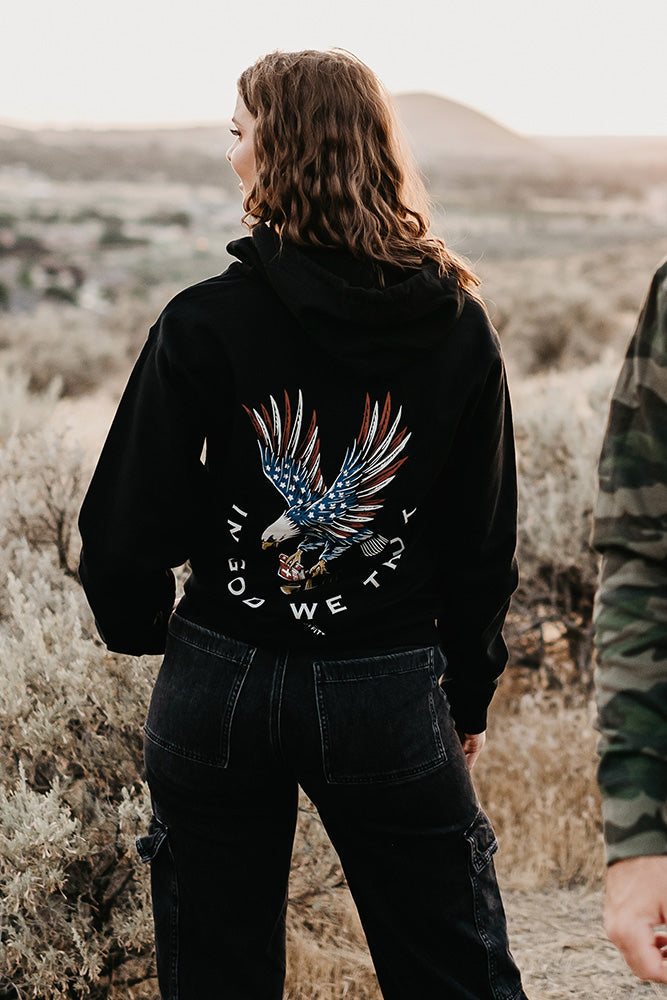 Eagle God We Trust Mid-Weight Hoodie