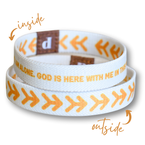 God is Here with Me Elastic Mens TruthBand