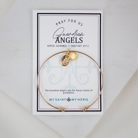 Archangel Michael/Guardian Angel Whisper Bangle Cuff