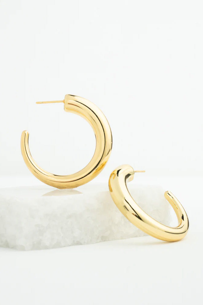 Fair-Trade Gold Eternity Earrings
