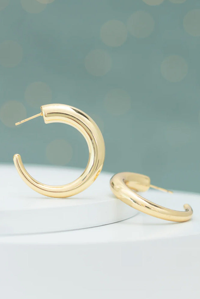 Fair-Trade Gold Eternity Earrings
