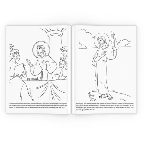 3 Coloring Book Set: Palm Sunday, Easter, & Divine Mercy Sunday