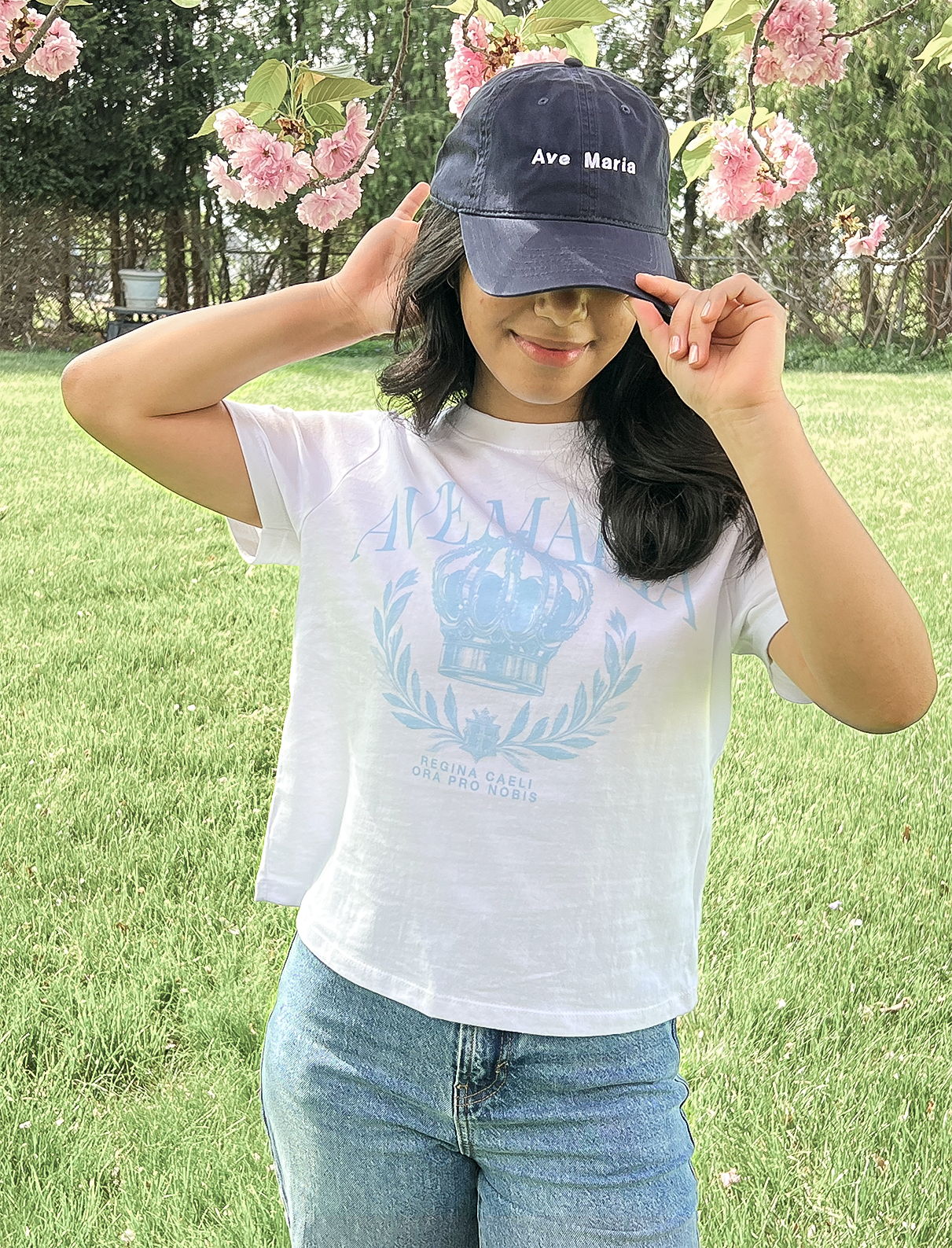 Ave Maria Hat Washed Navy