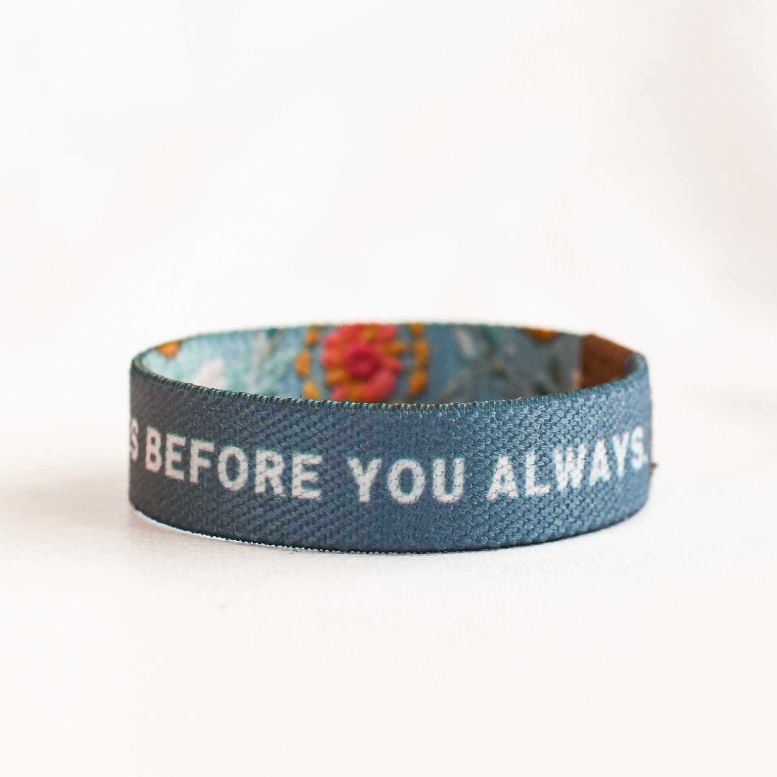 Have Courage Blue Floral Kids TruthBand