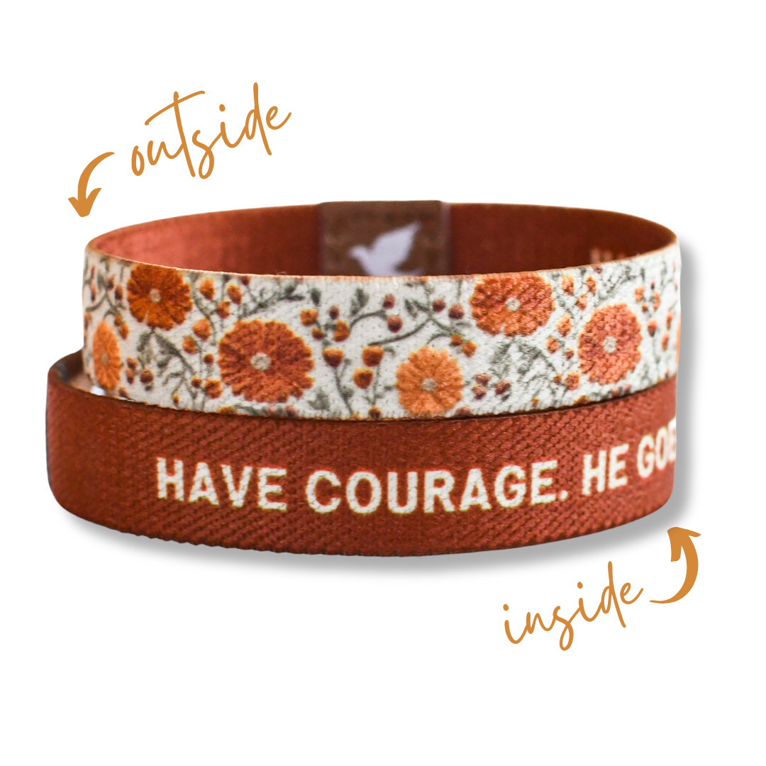 Have Courage Golden Floral Womens TruthBand