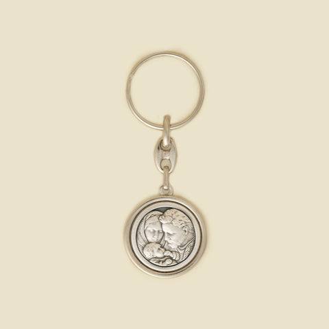 Holy Family with St. Christopher Keychain