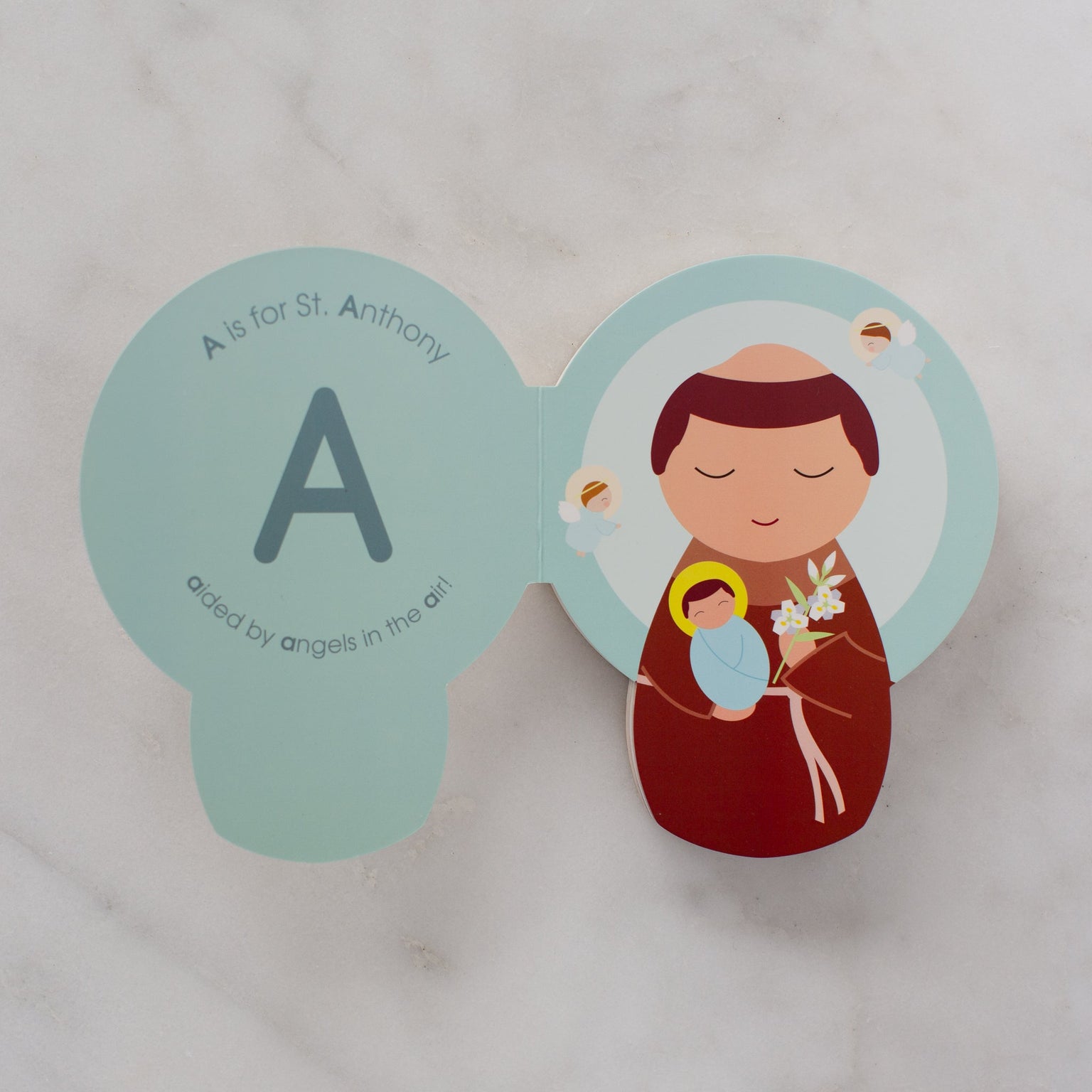 Come and See: Saints A to Z - An Alphabet of Catholic Saints - shaped board book