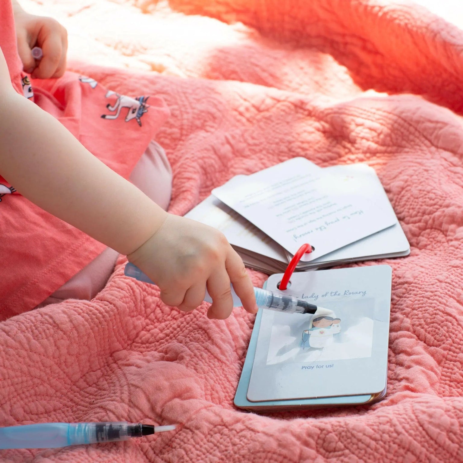 Mysteries of the Rosary Water Reveal Cards