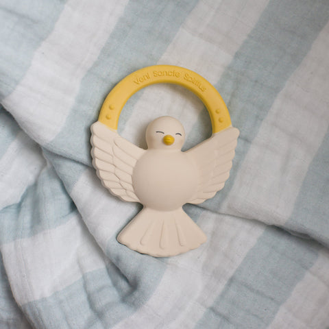 Holy Spirit Dove Natural Rubber Teether