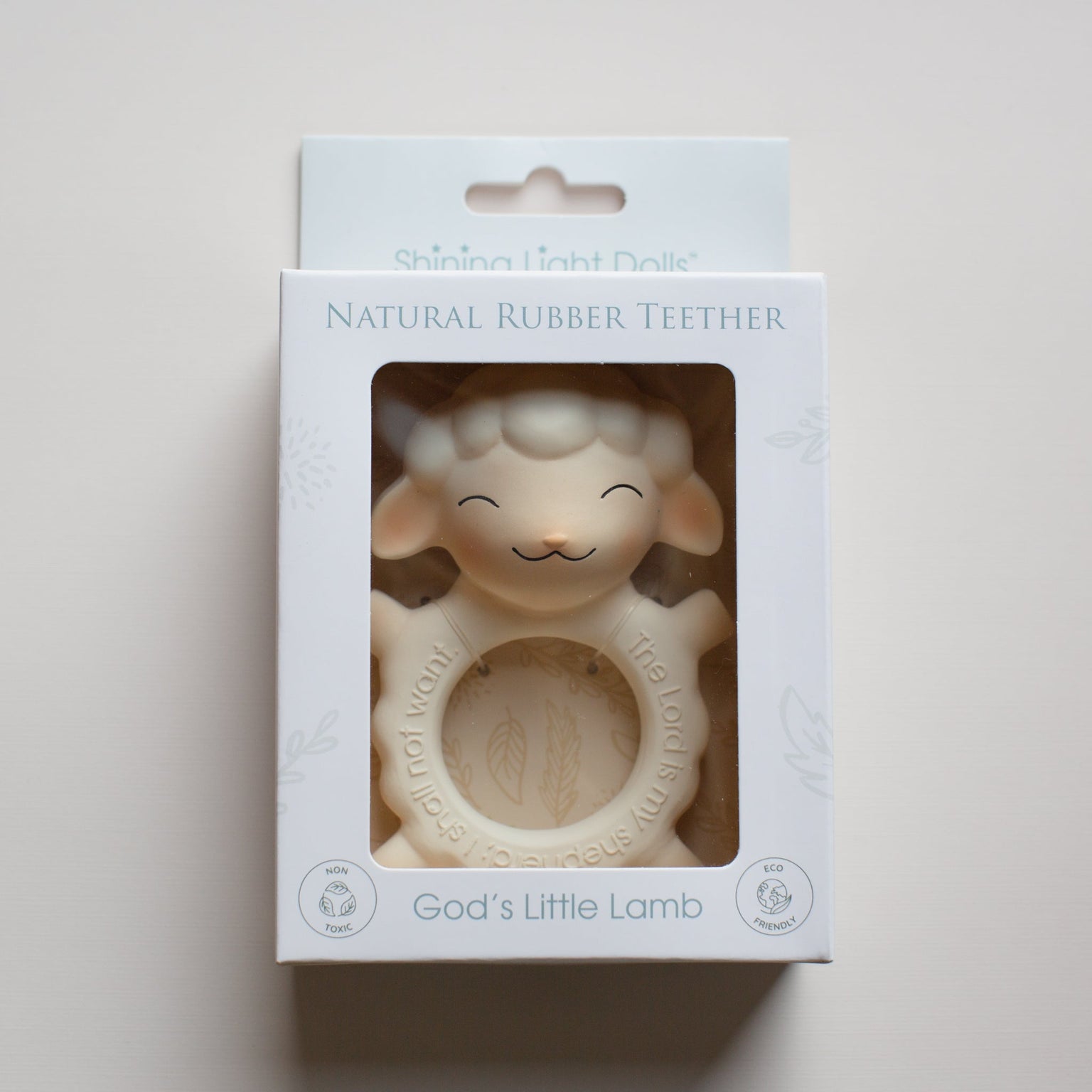 God’s Little Lamb Natural Rubber Teether