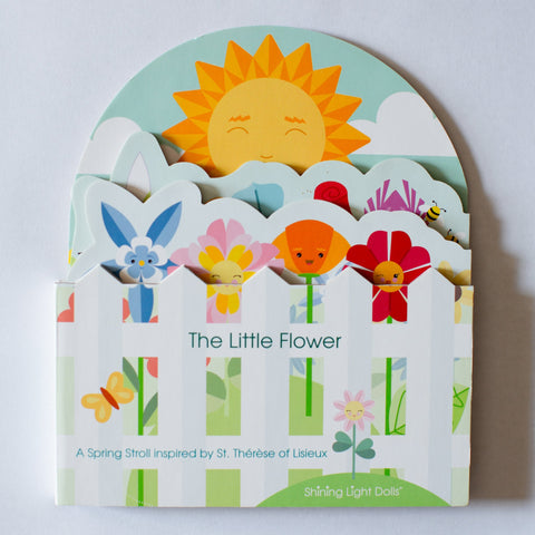 The Little Flower - A Spring Stroll inspired by St. Therese of Lisieux shaped book