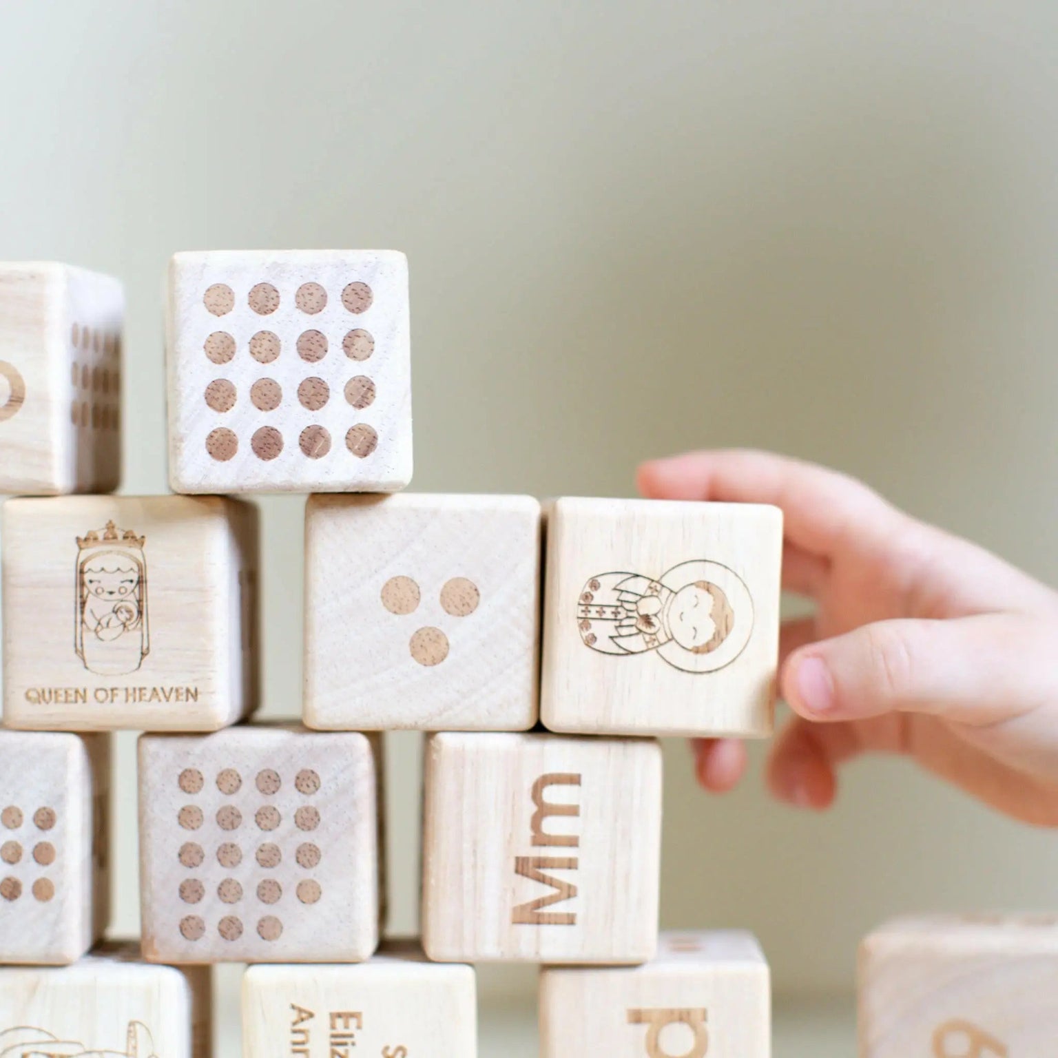 Catholic ABC Alphabet Blocks