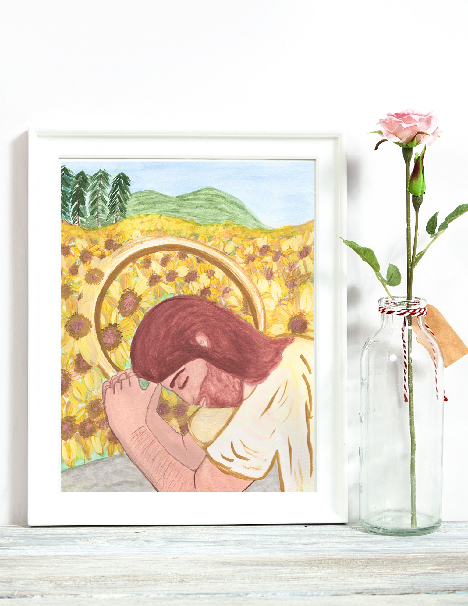 "He Prays for You" Jesus Christ Wall Art