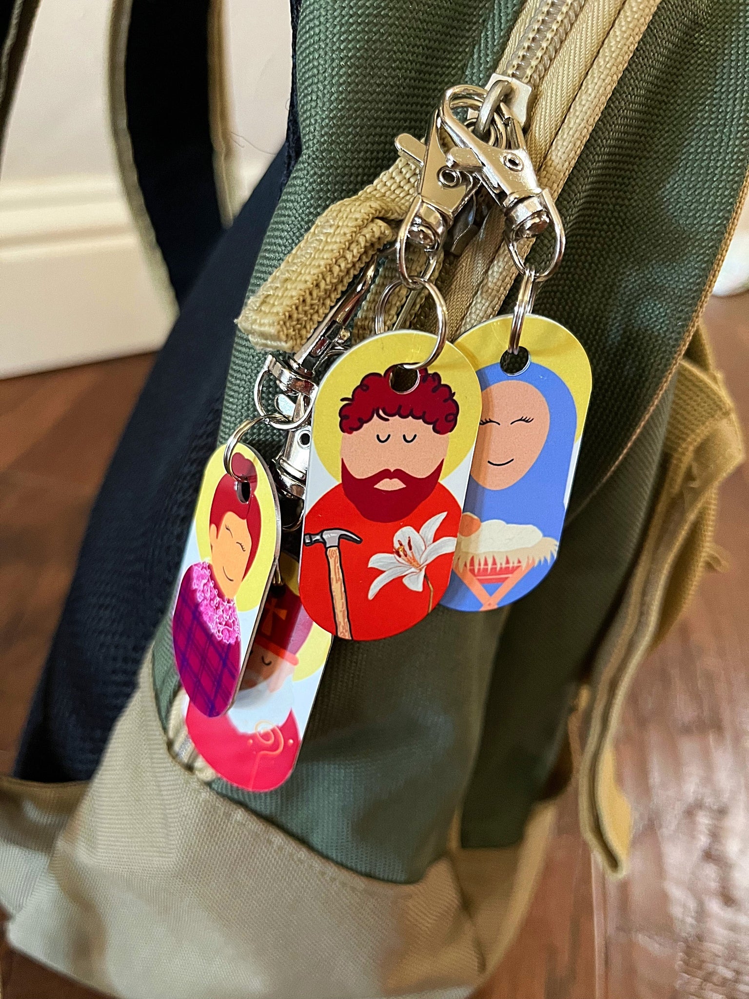 Saint Key chains/Bag Clips