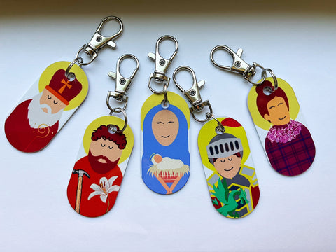 Saint Key chains/Bag Clips