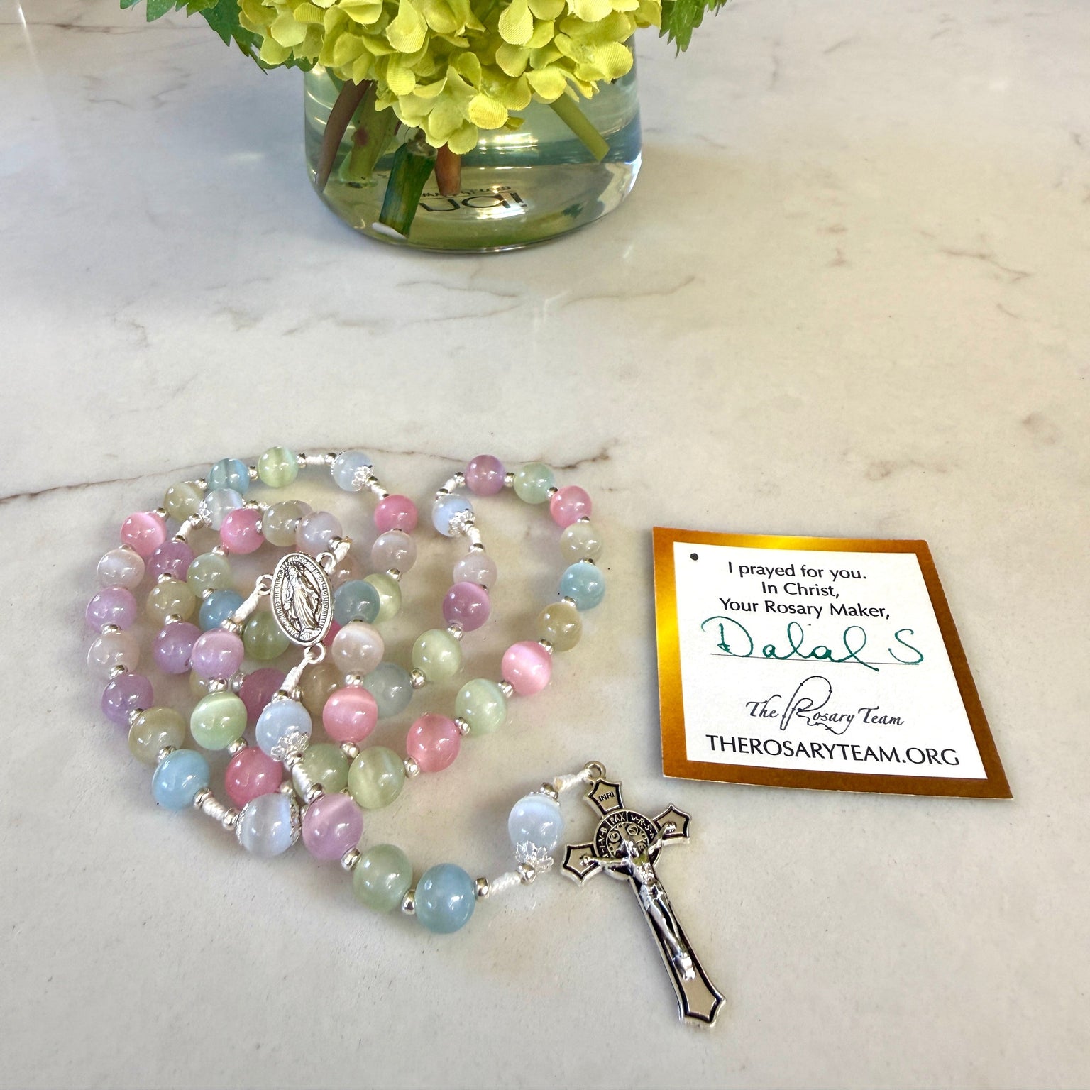Spring Glass Bead Rosary Bundle