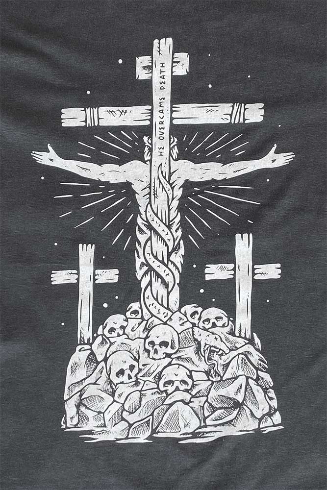 He Overcame Death Tee