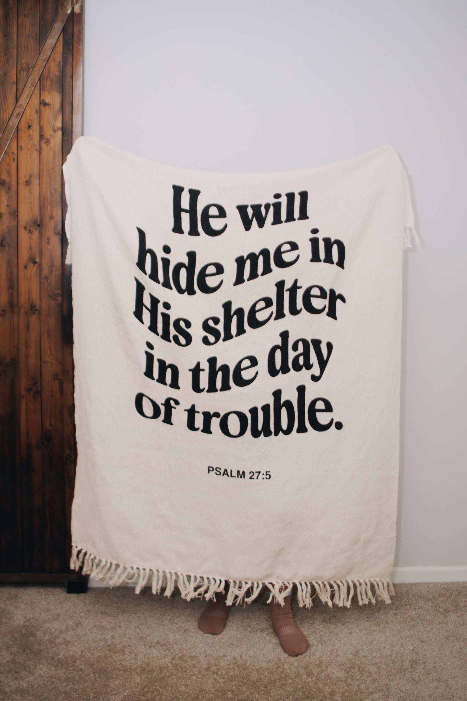 Psalm 27 Throw Blanket