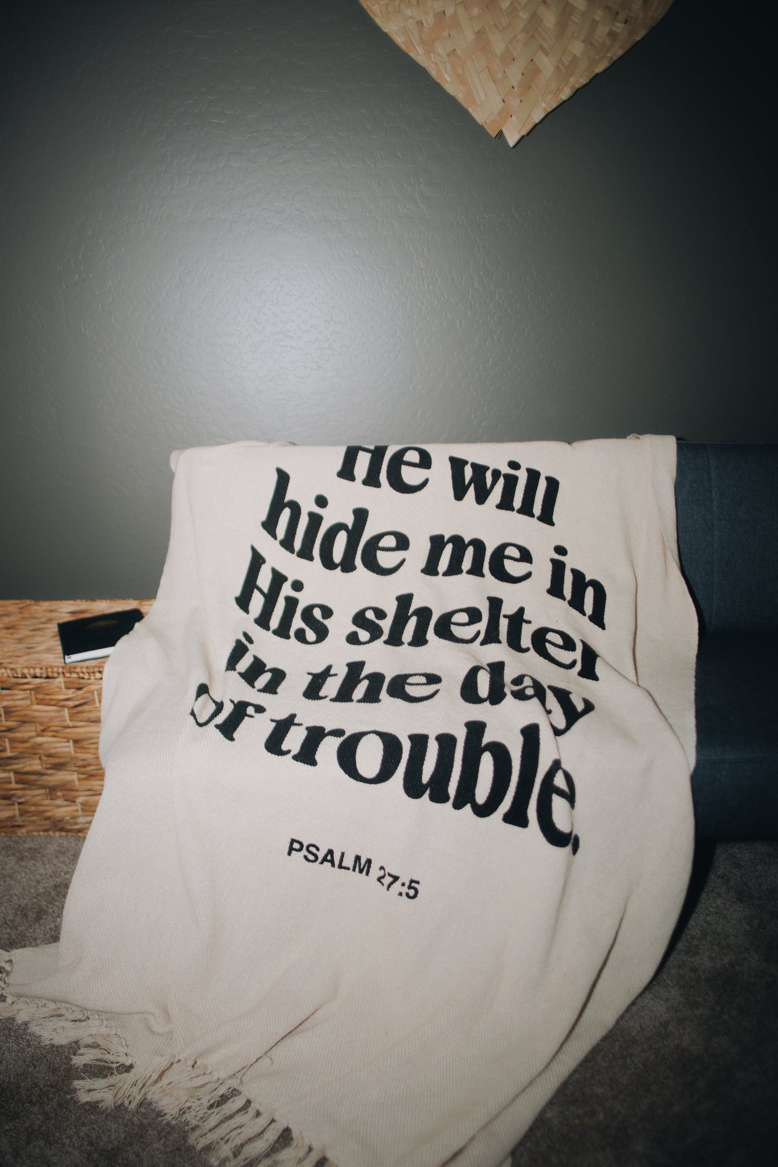Psalm 27 Throw Blanket