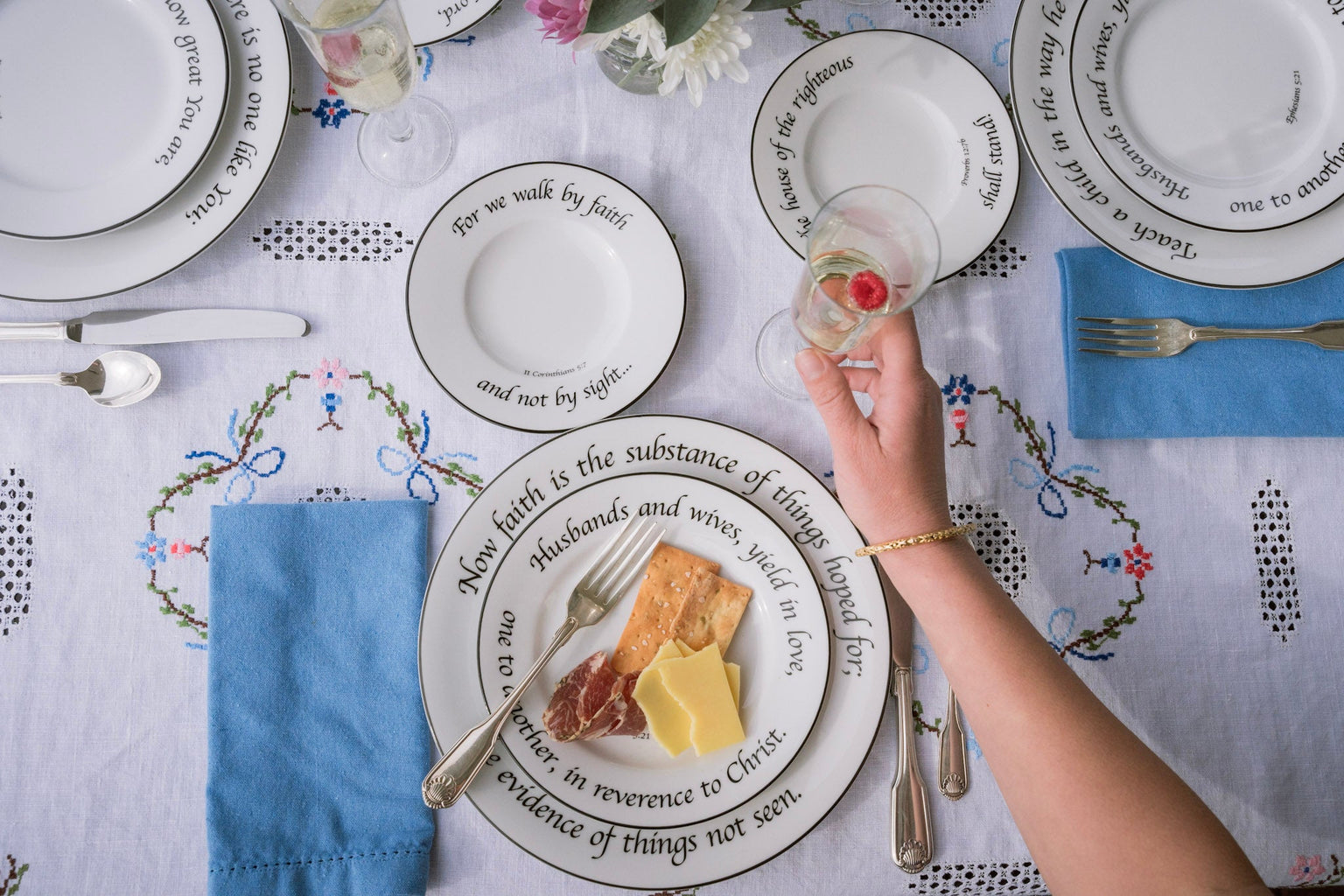 Daily Bread Appetizer Plates, Set of 4