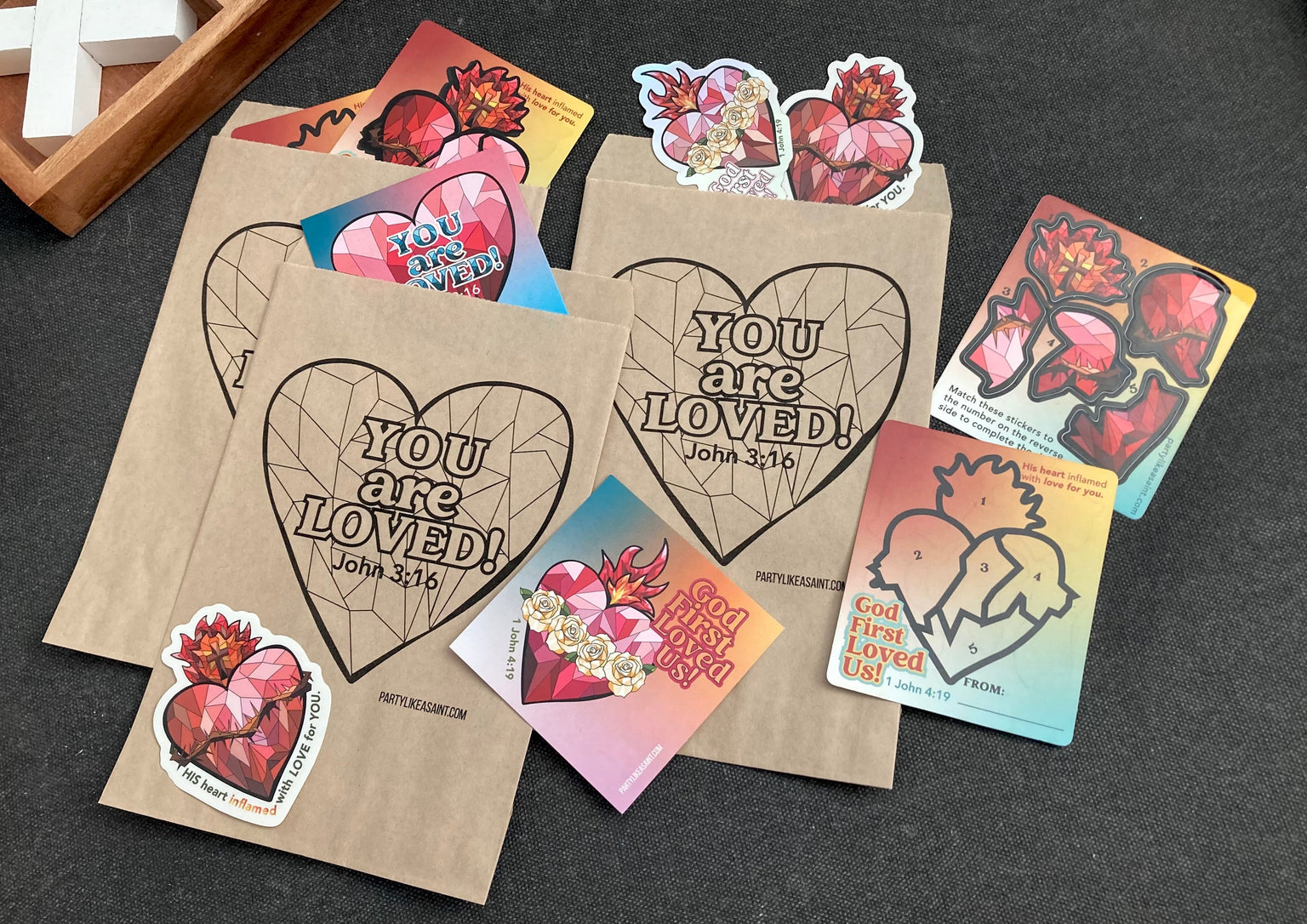 You Are Loved Party Favor Bags