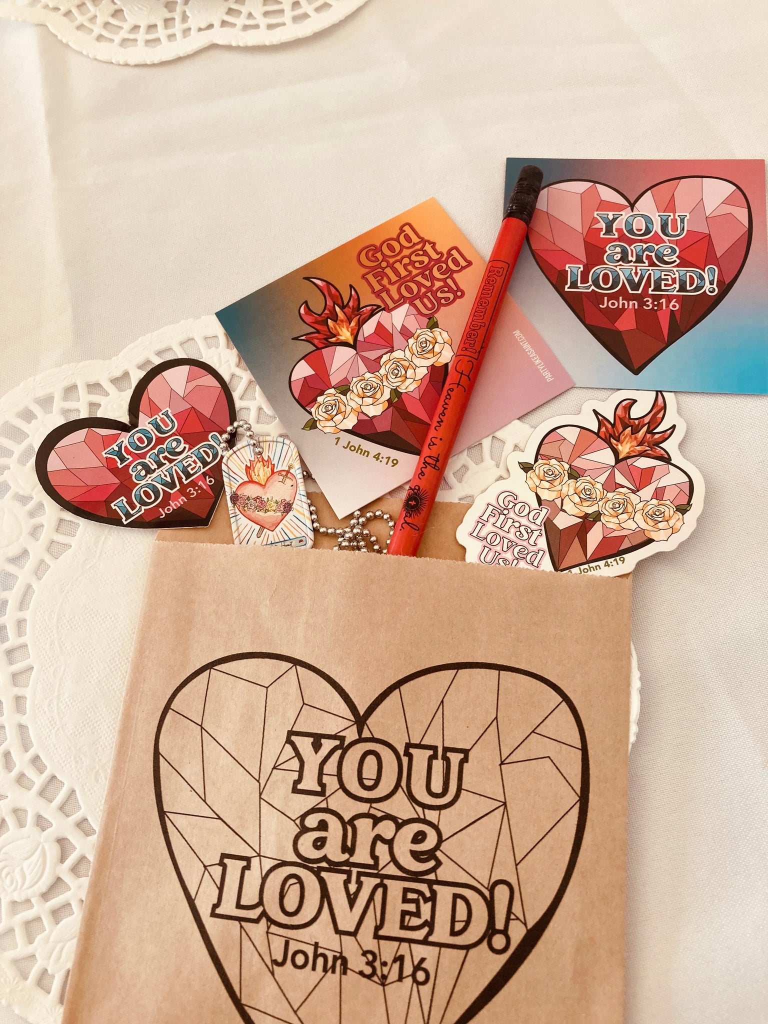 You Are Loved Party Favor Bags