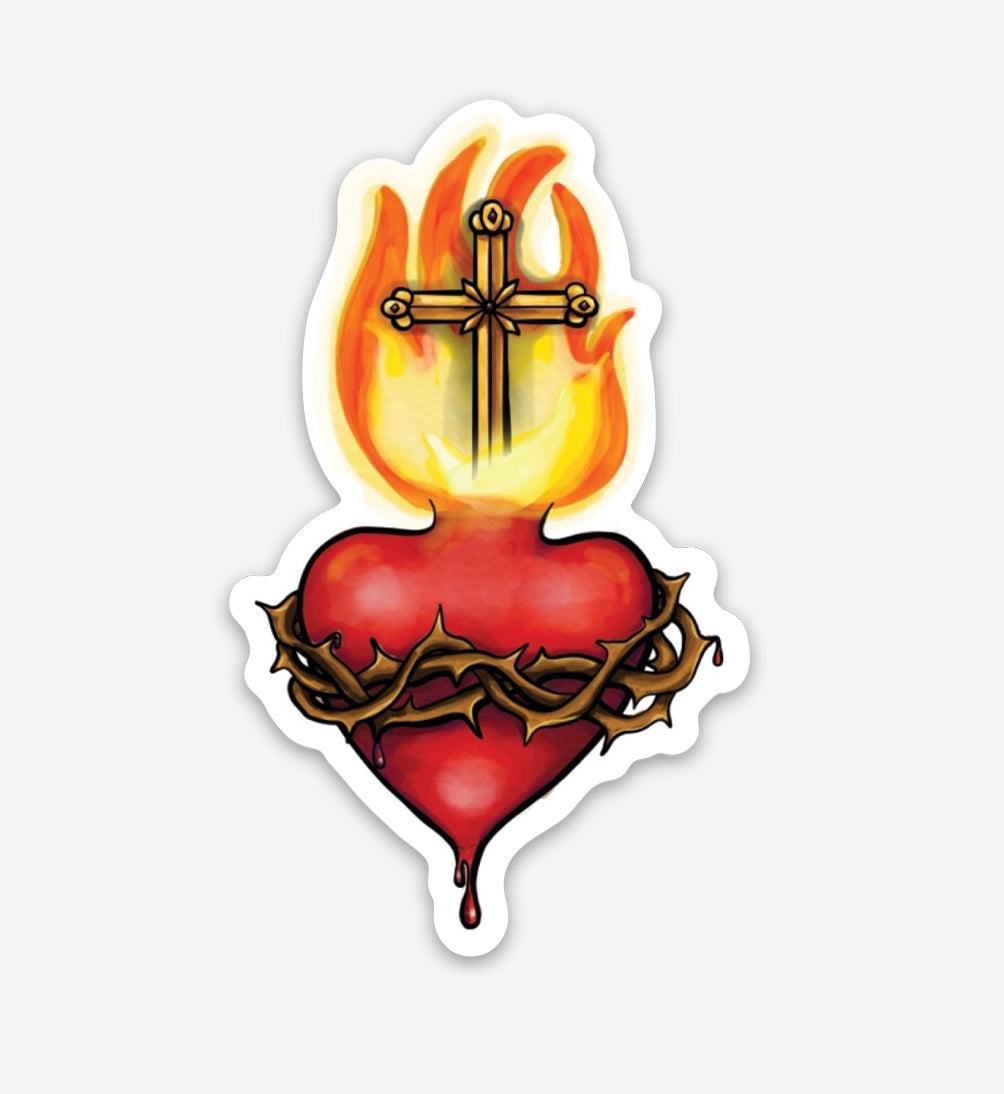 Sacred Heart Sticker Decal