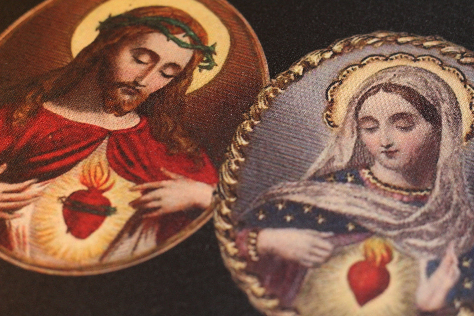 Sacred Heart & Immaculate Heart Mouse Pad