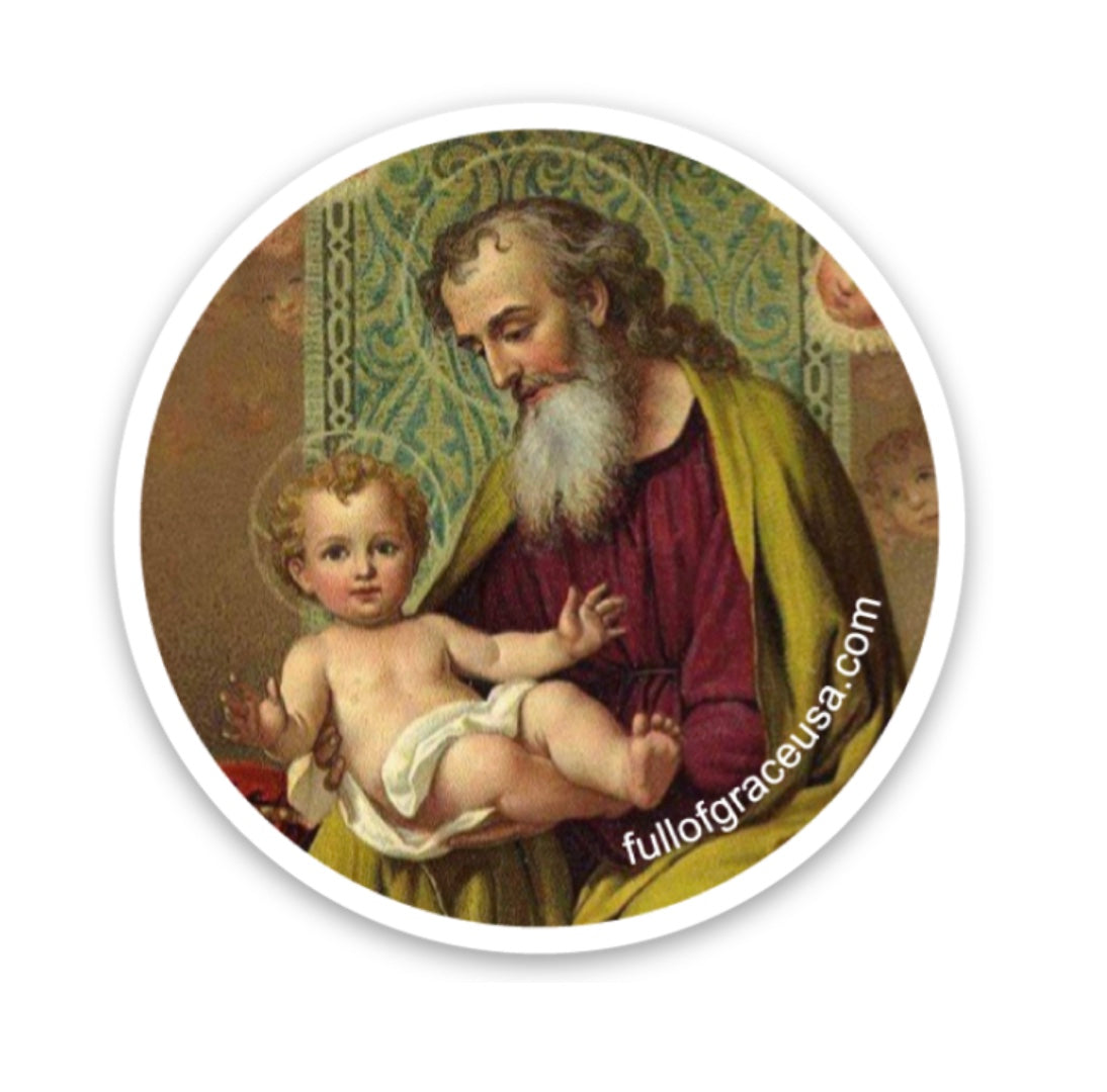 St. Joseph & Jesus Sticker Decal
