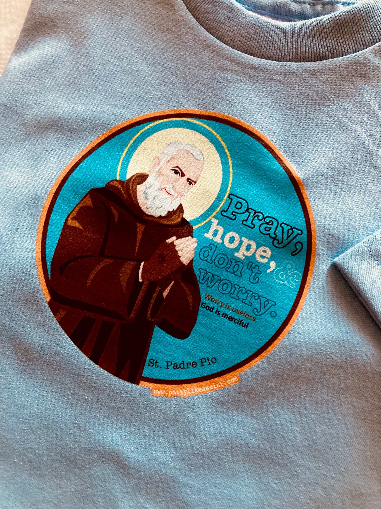 St. Padre Pio "Pray, Hope, &  Don’t Worry" T-Shirt