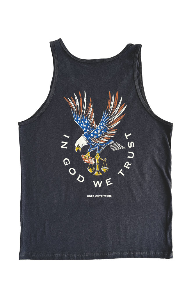 In God We Trust Eagle Tank