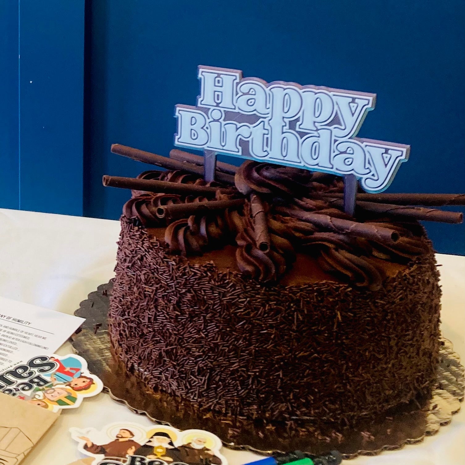 Reusable 3D Cake Toppers — Happy Birthday & Be a Saint