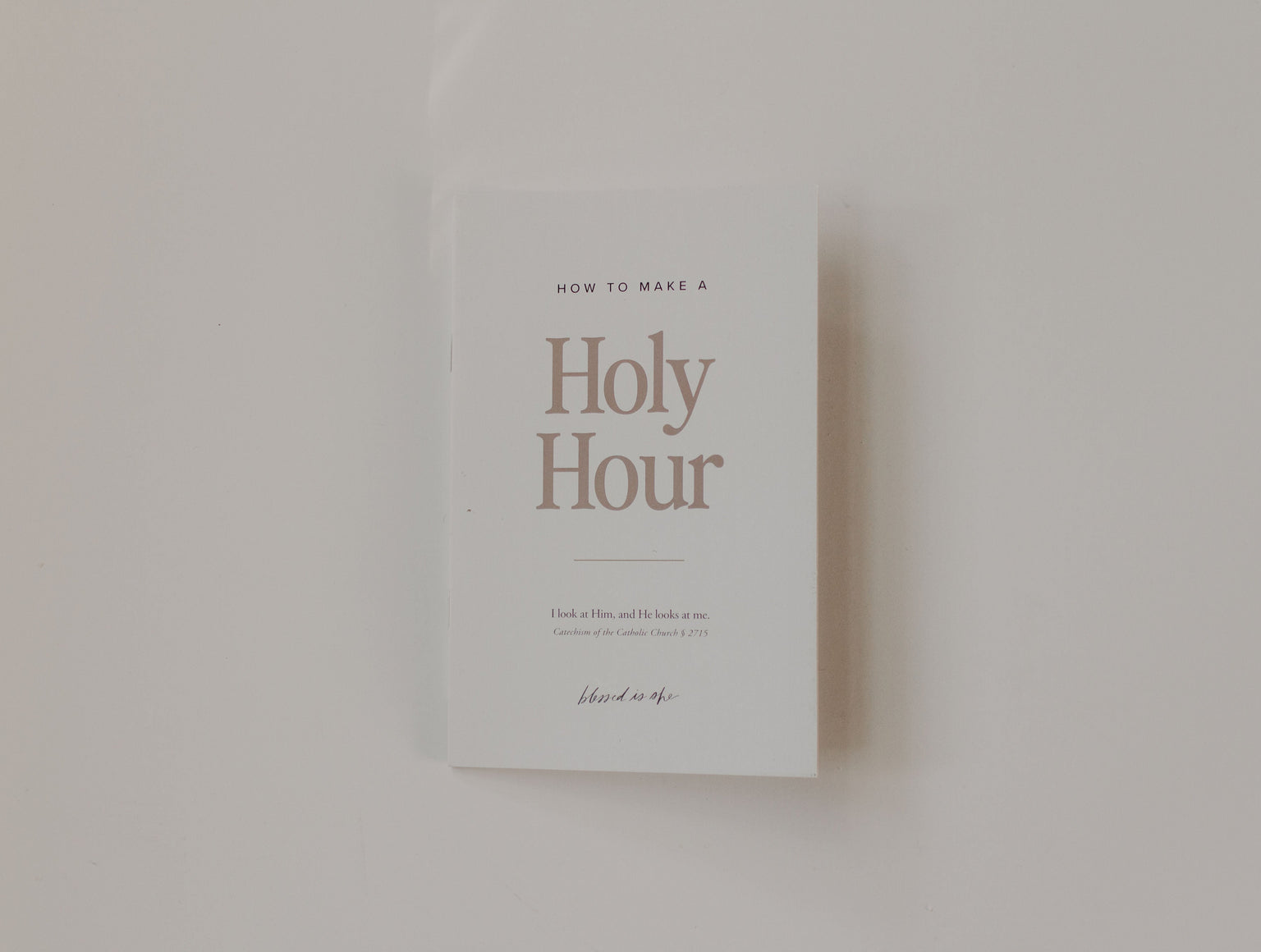 How to Make A Holy Hour Booklets