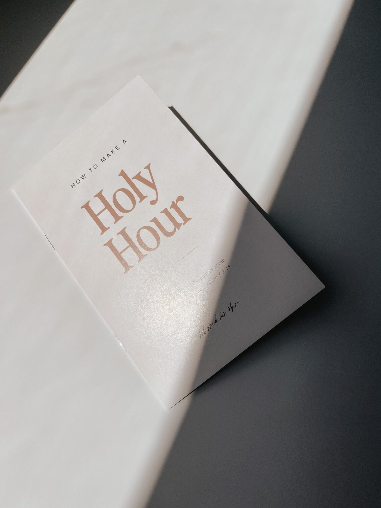 How to Make A Holy Hour Booklets