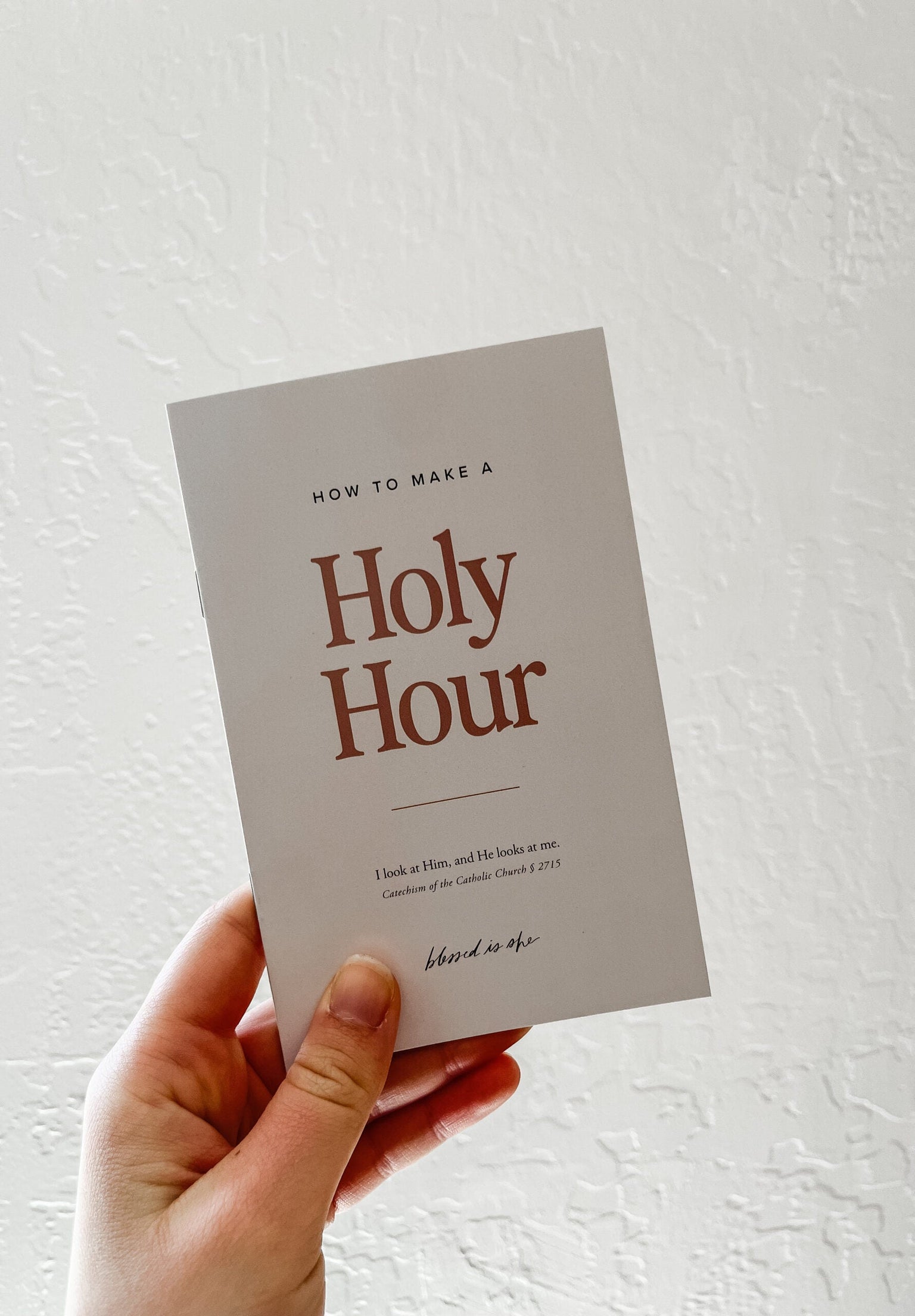 How to Make A Holy Hour Booklets