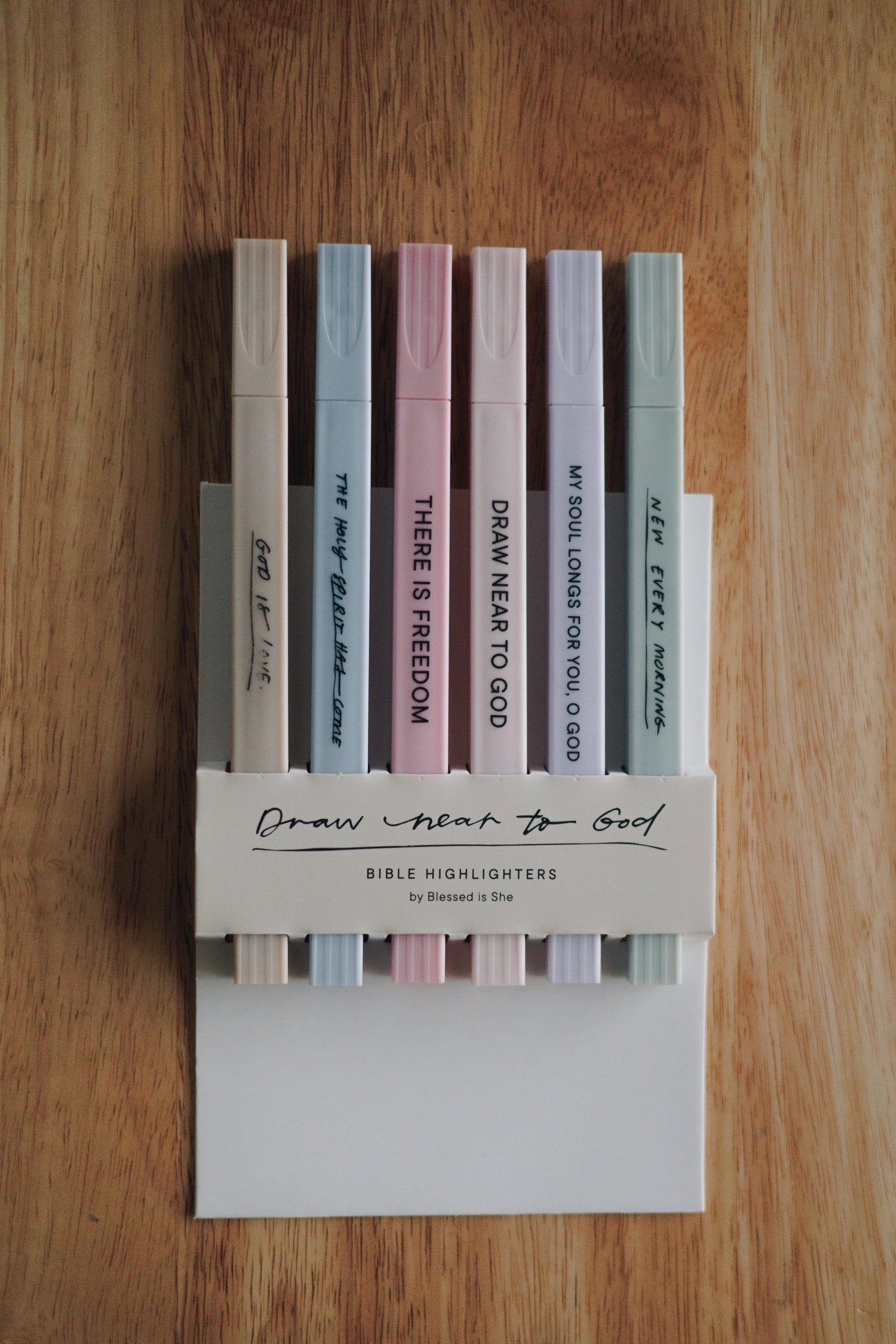 Bible Highlighters for Scripture Study – Draw Near (6 Pack)