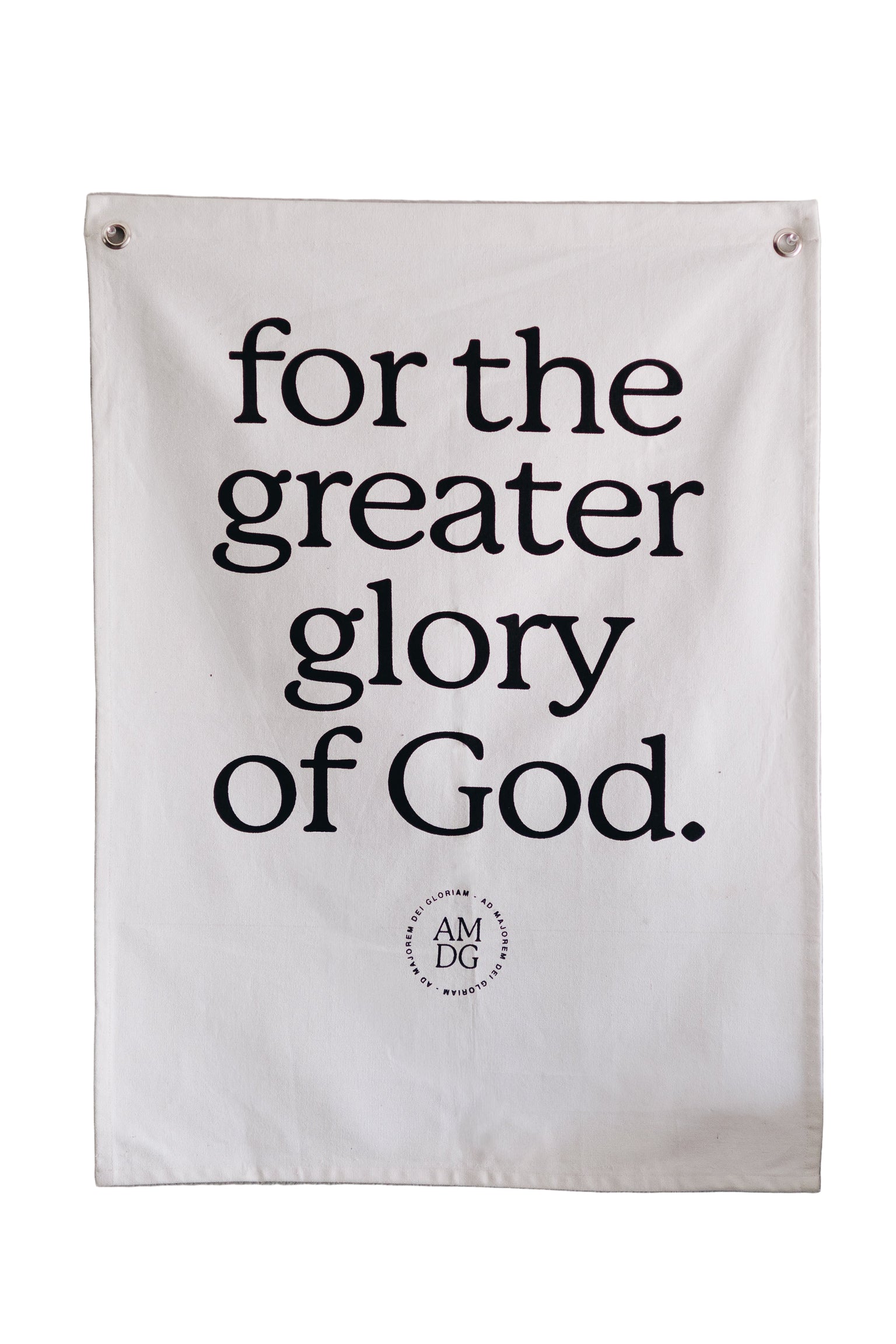 For the Greater Glory of God Banner Tapestry (35x26)