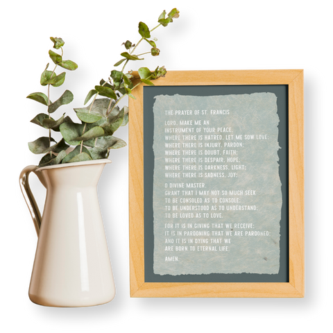 Make Me an Instrument of Peace Prayer Print