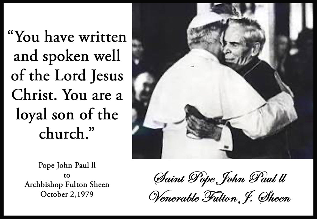 St. Pope John Paul ll-With Bishop Sheen