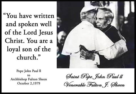 St. Pope John Paul ll-With Bishop Sheen