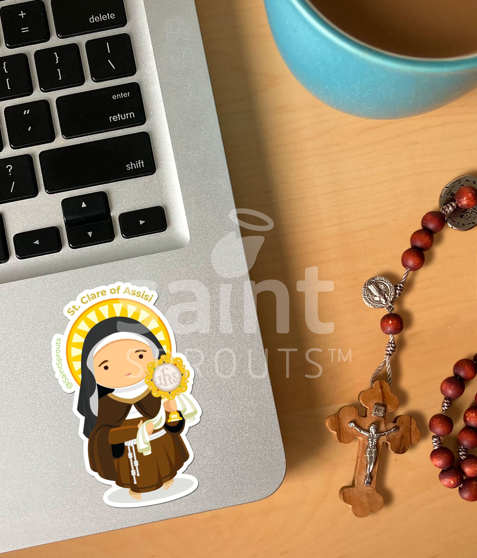 St. Clare of Assisi / St. Claire of Assisi Sticker